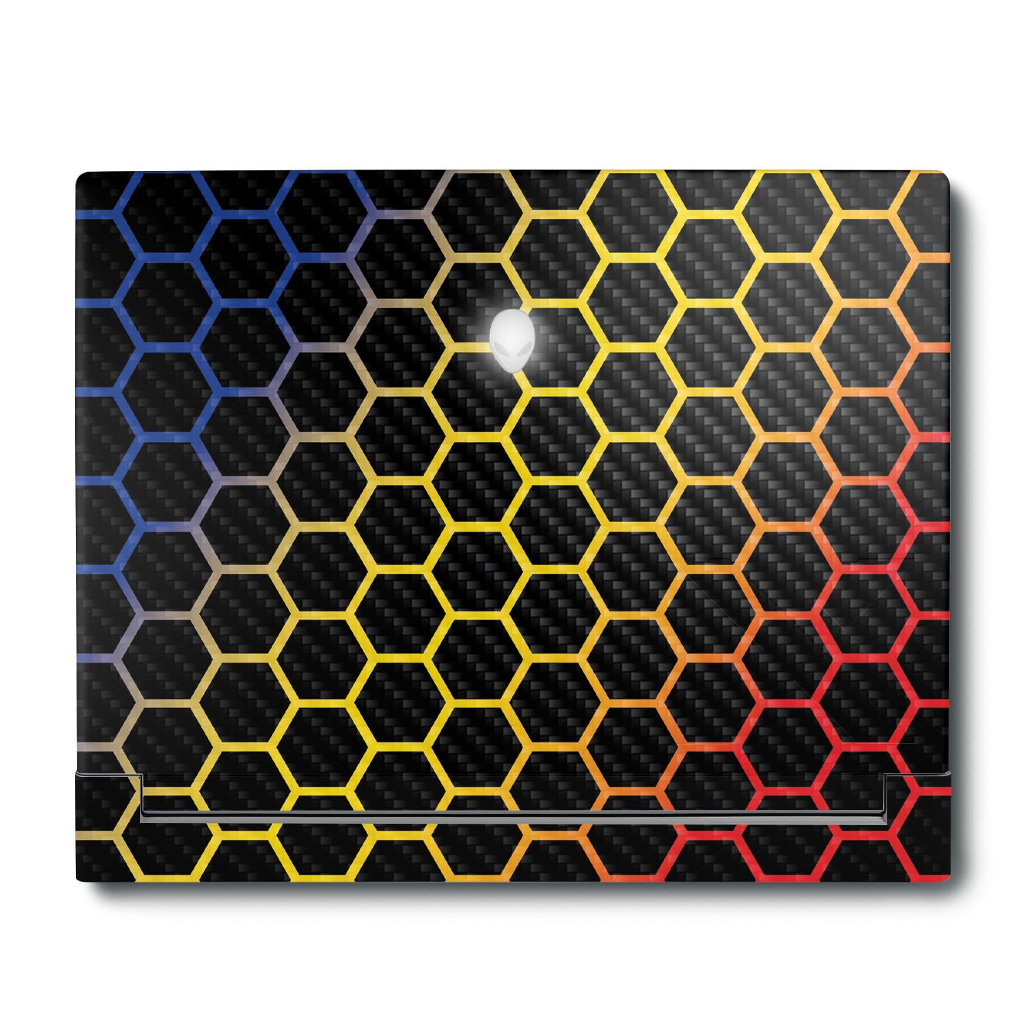 MightySkins Carbon Fiber Skin Compatible with Alienware X16 R1 (2023) Full Wrap Kit - Primary Honeycomb | Protective, Durable Textured Carbon Fiber Finish | Easy to Apply | Made in The USA