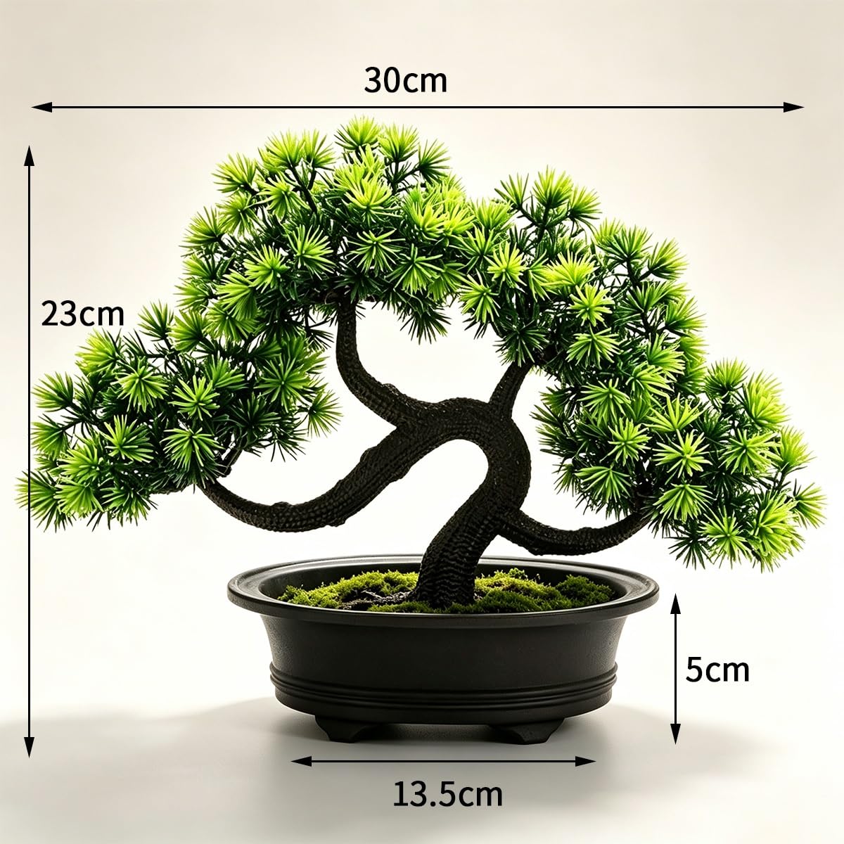 Mini Faux Arbre Artificiel Bonsaï Pin Bienvenue, Plantes Artificielles