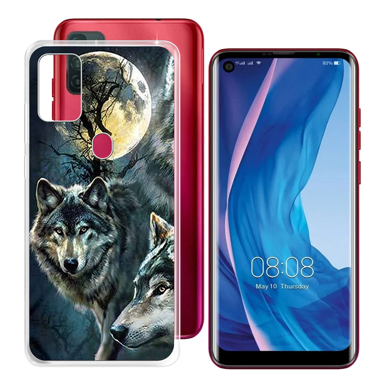 HHUAN Custodia per Ulefone Note 11P (6.55 pollici), Trasparente Morbida