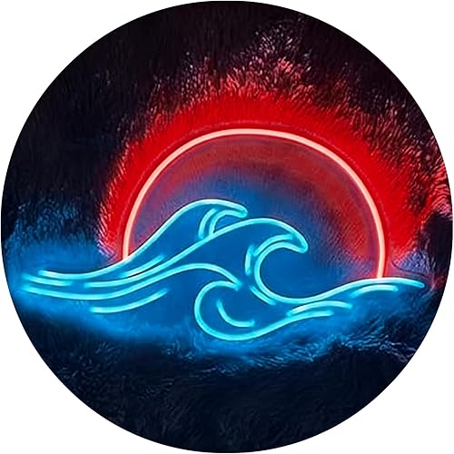 Luces LED decorativas USB, montañas, amanecer, puesta de sol, letreros de neón LED, decoración del hogar, arte de pared, regalo de vacaciones,