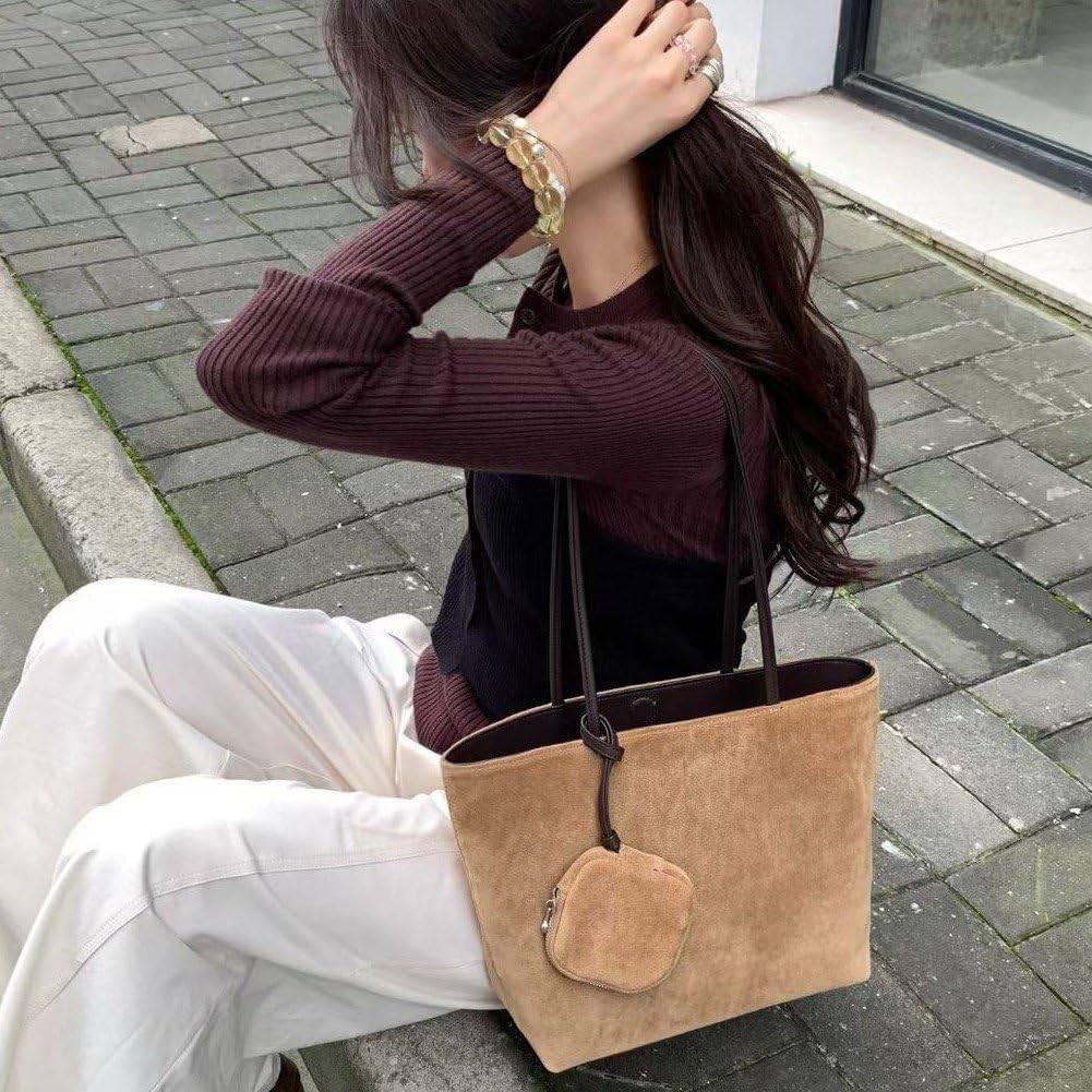 Borsa Tote retrò, Capiente, Casual, Versatile, a Tracolla, Ideale per Viaggi E Uso Quotidiano.