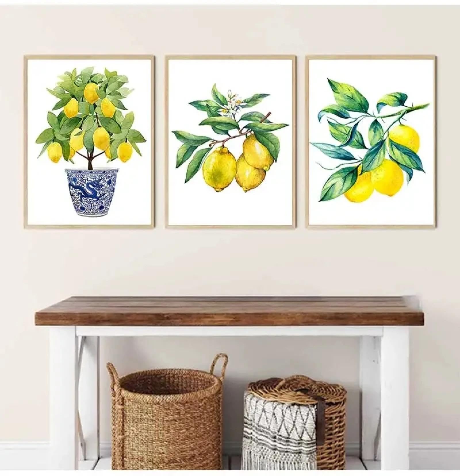 Impression de citron moderne sur toile de qualité premium - 8