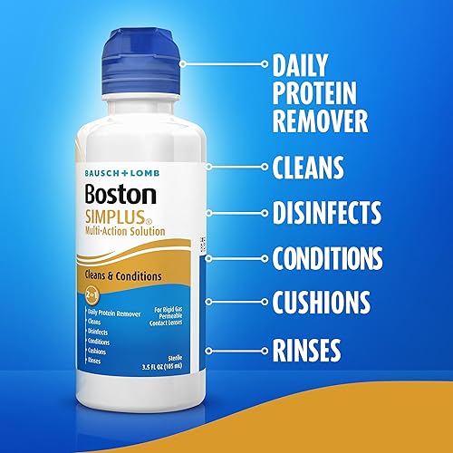 Miniatura 4 de Solución de lentes de contacto de Boston Simplus, para lentes de contacto permeables a gas, 3.5 onzas líquidas