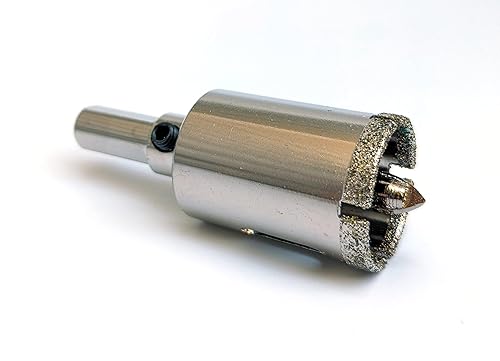 Drilax Taladro de sierra de diamante de 1 pulgada, cuarzo, mármol, encimera de granito, cerámica, porcelana, agujeros de drenaje Terra COTA para