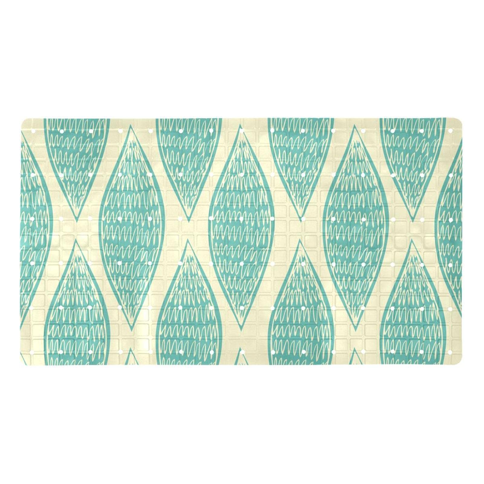 Tapis de bain antidérapant en PVC lavable 40 x 70 cm