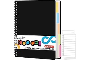 Koogel Hardcover Spiral Notebook with Tabs: The Ultimate Note-Taking Companion for Large-Scale Projects