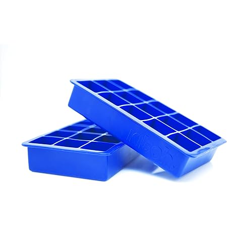 Kitch Cube Ice Tray 2 Pack Silicone Ice Cubes - Cobalt Blue