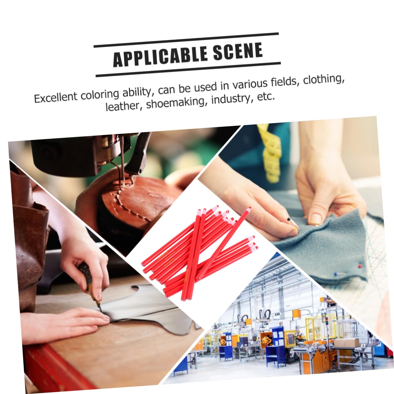 Marcador Desmontable Rojo Para Costura y Manualidades Bolígrafo Multifuncional Para Papel y Superficies Variadas Para Trabajos Artísticos