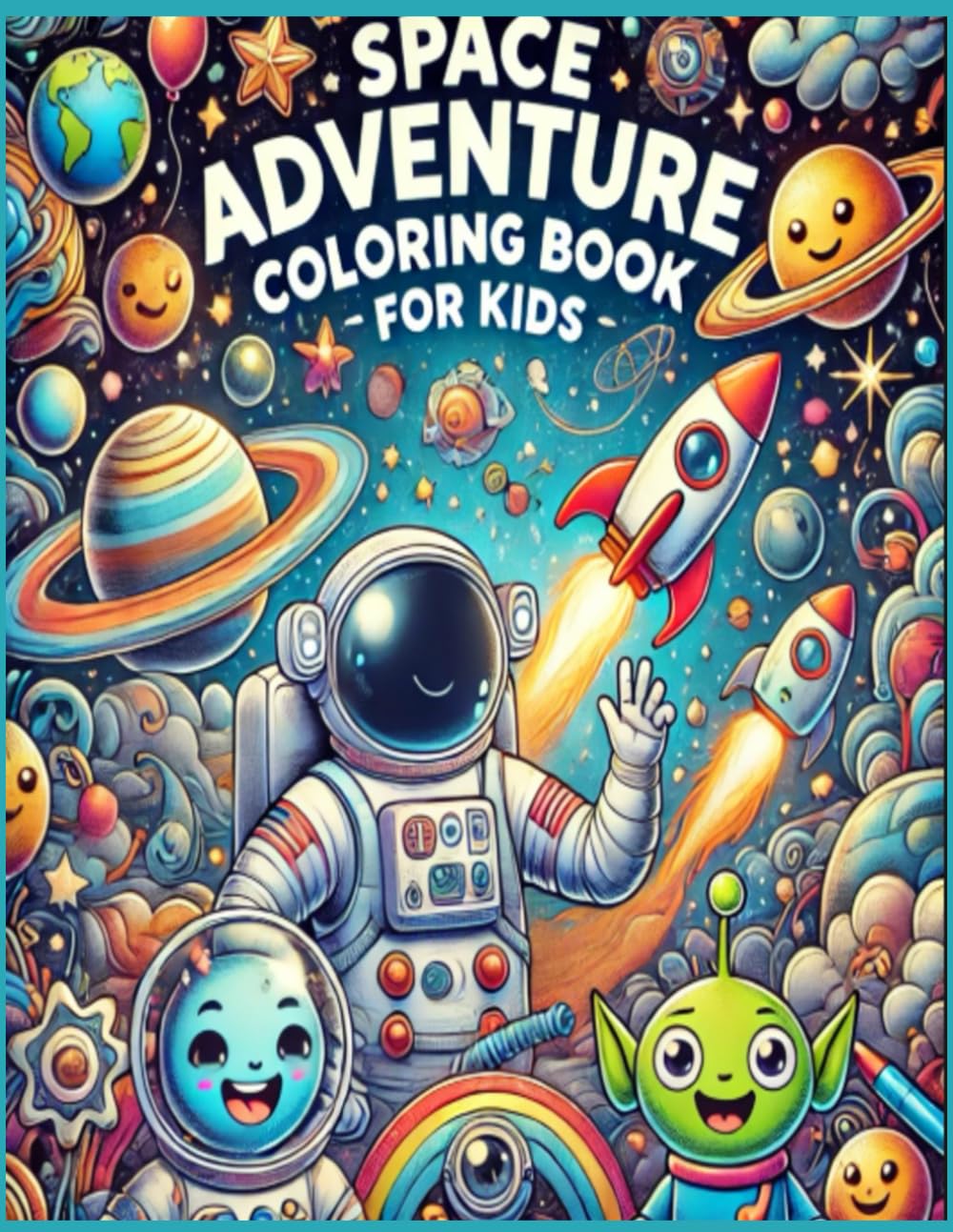 Space Adventure Coloring Book for Kids: An Exciting Journey Through the Cosmos with Fun and Creative Coloring Pages!