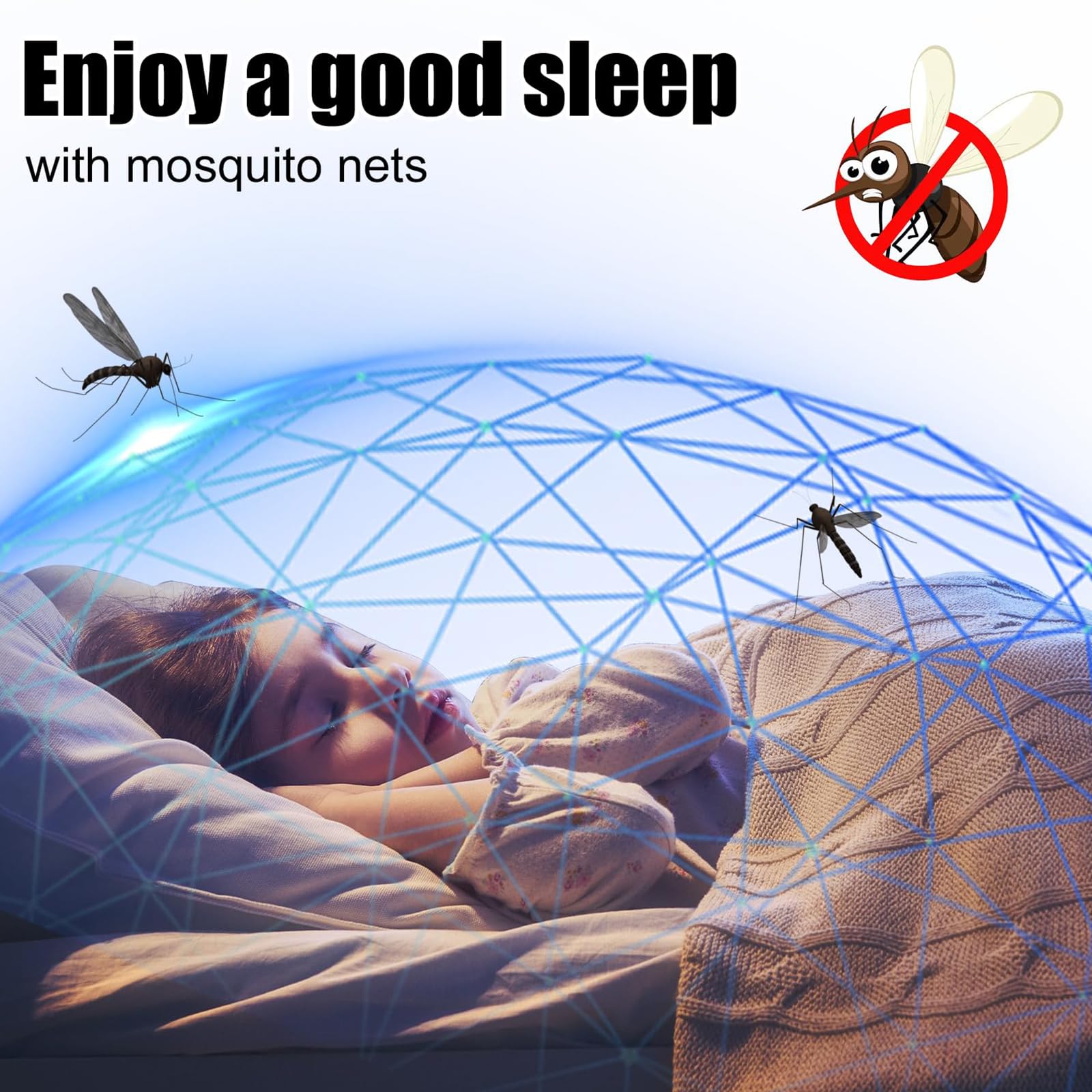 Moustiquaire, Faltbares Moskitonetz, 200 X 100 X 70 Cm Tente De Camping Portable, Moustiquaire De Voyage Moustique Pop-Up Ultra Léger Net pour Chambre À Coucher, Extérieur, Camping