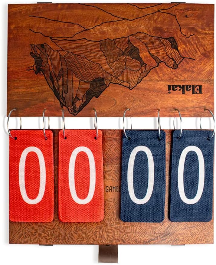 Elakai Outdoor Backyard Travel Games for Adults Cornhole Accessories Scoreboard