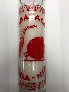 The Orisha Obatala (Orisa - NLA) 7 Day 1 Color Unscented Candle in Glass