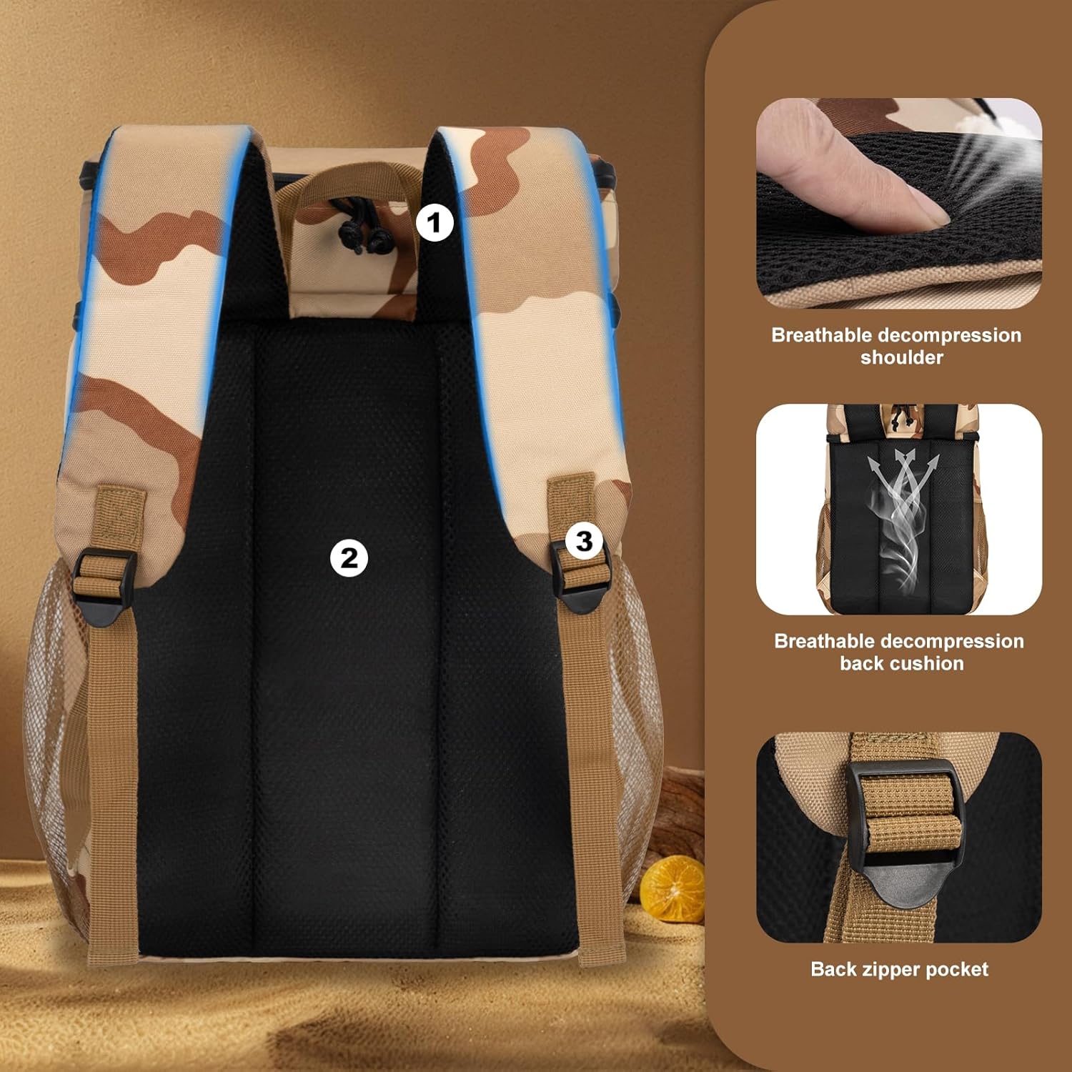 Backpack Coolers Insulated Leak Proof, 36 Cans Large Cooler Backpack Insulated Waterproof. Soft Cooler Bag for Beach Travel Outdoor Camping Picnic - Image 7