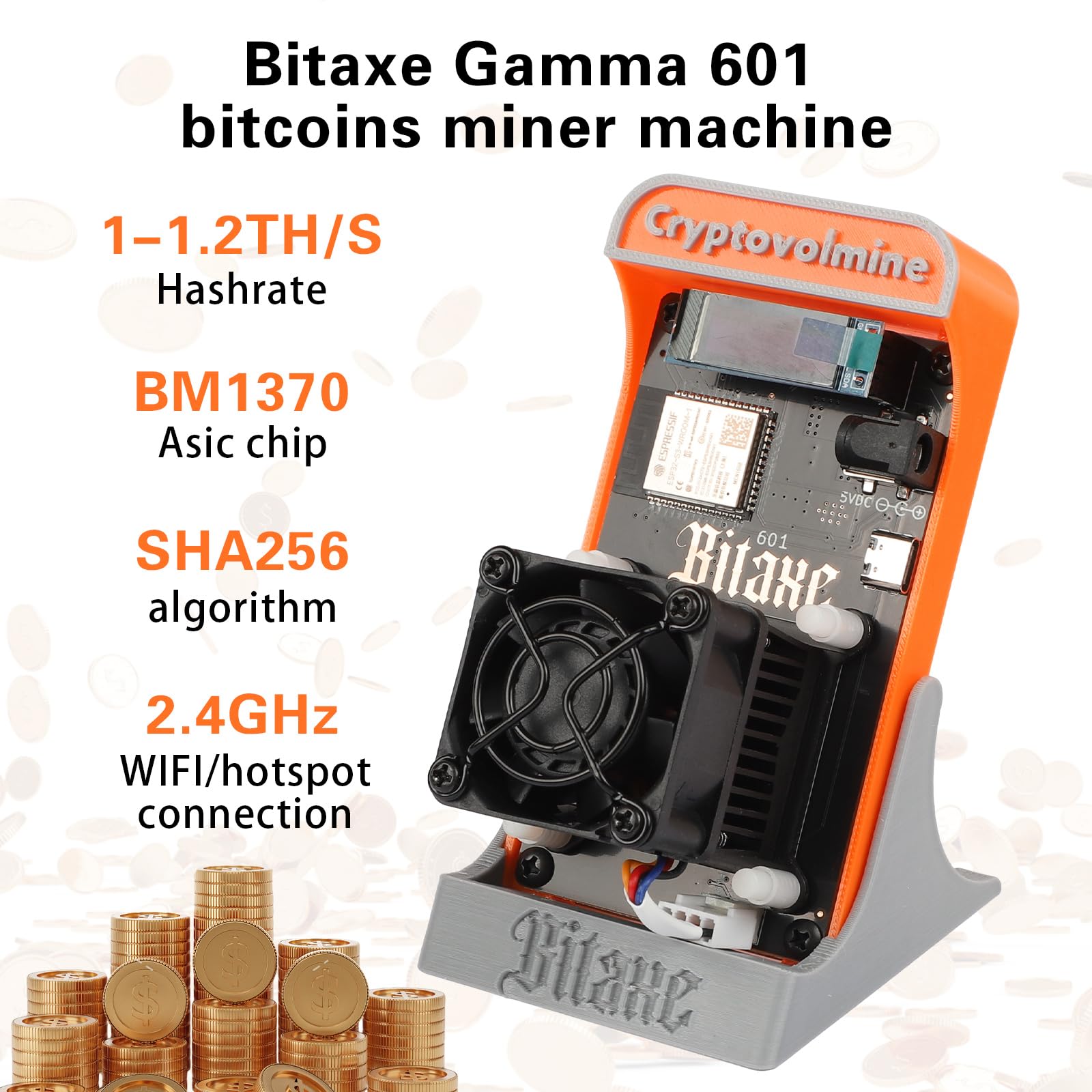 Amazon.co.jp: Bitaxe ガンマ 601 ビットコイン マイナー BM1370 Asic