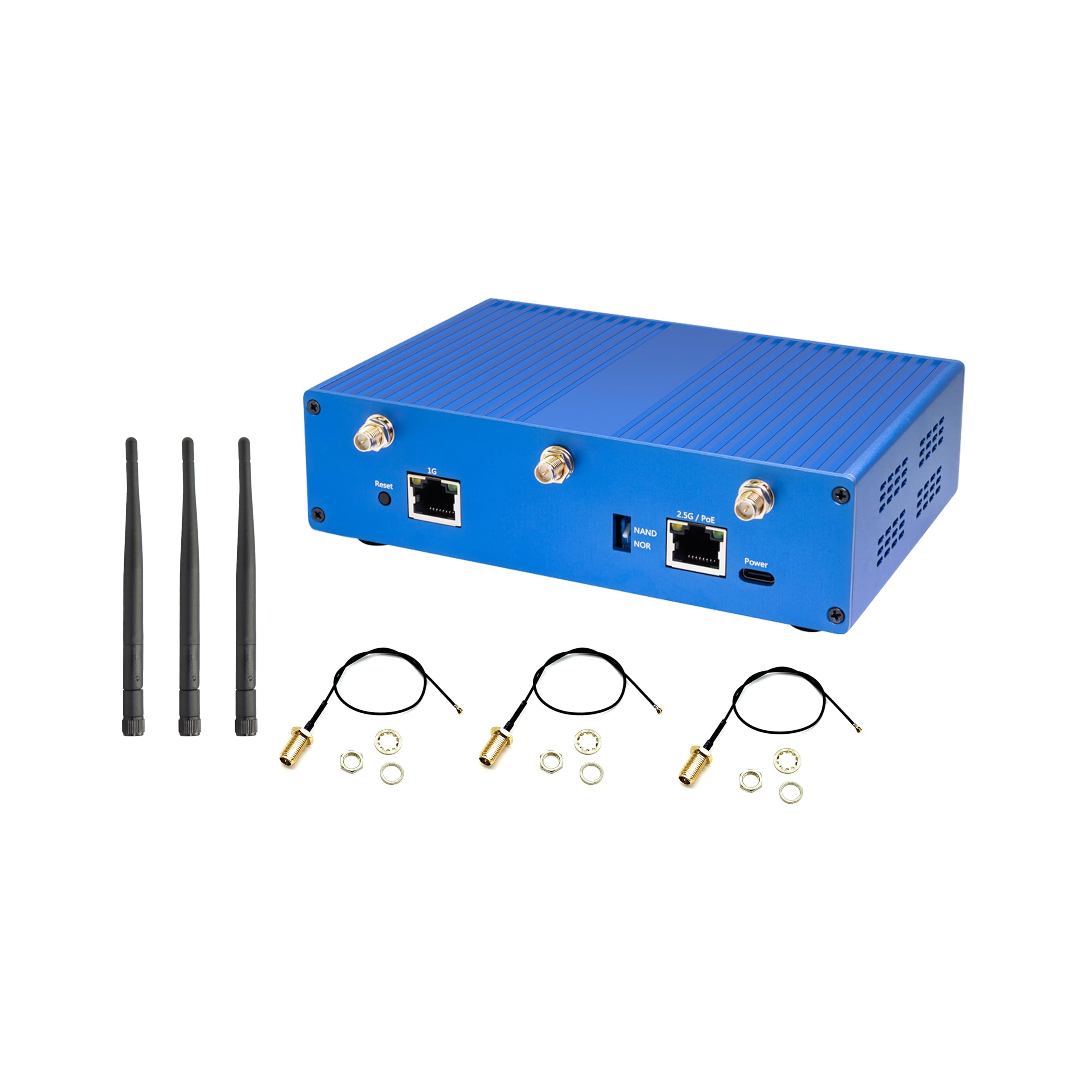 WayPonDEV Banana Pi OpenWrt One Router Board, bezprzewodowy router dwupasmowy, 802.11ax ac WiFi 6 Gigabit Ethernet router, zintegrowany 1 x 2,5 GbE WAN RJ45, obsługa AP, WPA,WPA2, WPA3