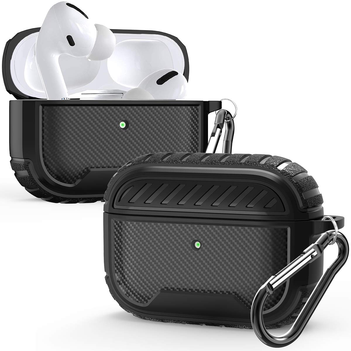 Hocase AirPods Pro Case, Rugged Shockproof TPU 2-Piece Cover Skin