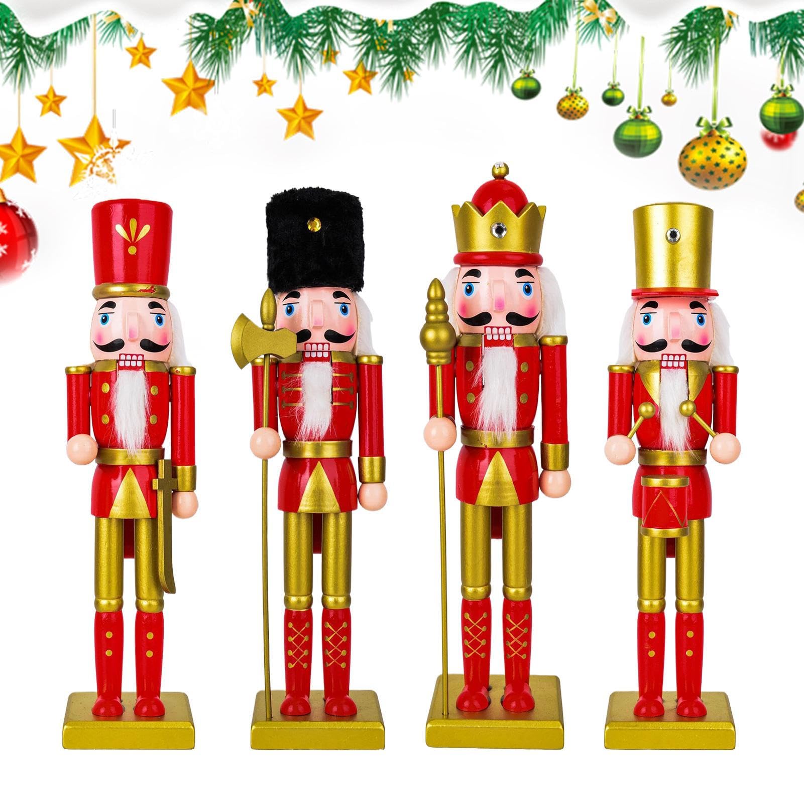Figuras De Soldados Navideños Navideños De Otoño para Y Decoración | Centros De Mesa Navideños Para Interior Exterior Salón Cocina