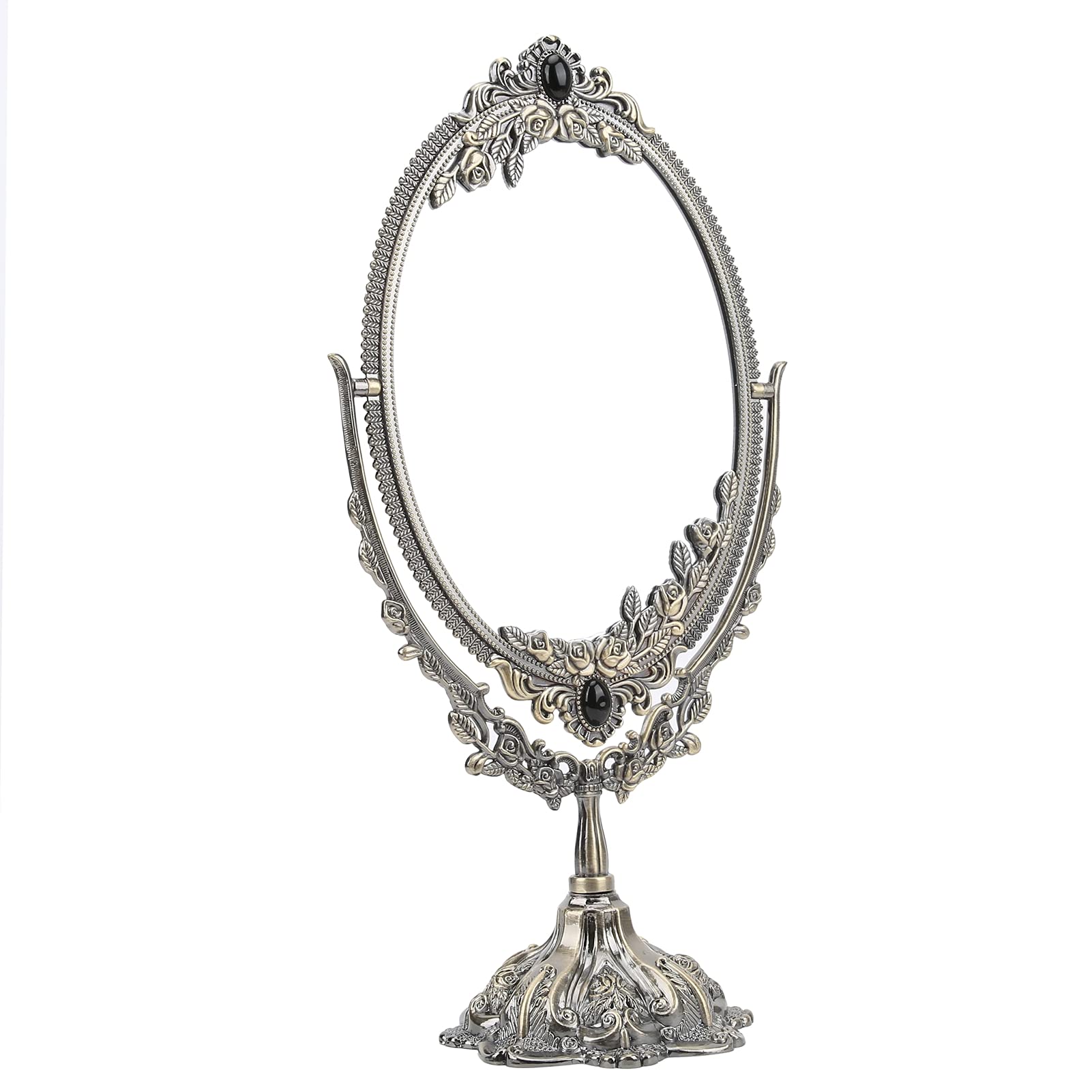 Miroir sur pied en métal antique pour coiffeuse créez votre coin maquillage chaleureux