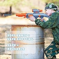 Vista 6 de AMOSTING Paquete de munición de 100 balas de repuesto compatibles con pistolas Nerf N-Strike Elite 2.0 Series – Compatible con todas las pistolas