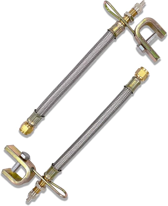 CKAuto 2 pcs 7"/ 180 mm Metal Valve Stem Extenders, Universal Valve