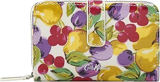 Cath Kidston - Portafogli con cerniera ripiegata, motivo frutta dipinta