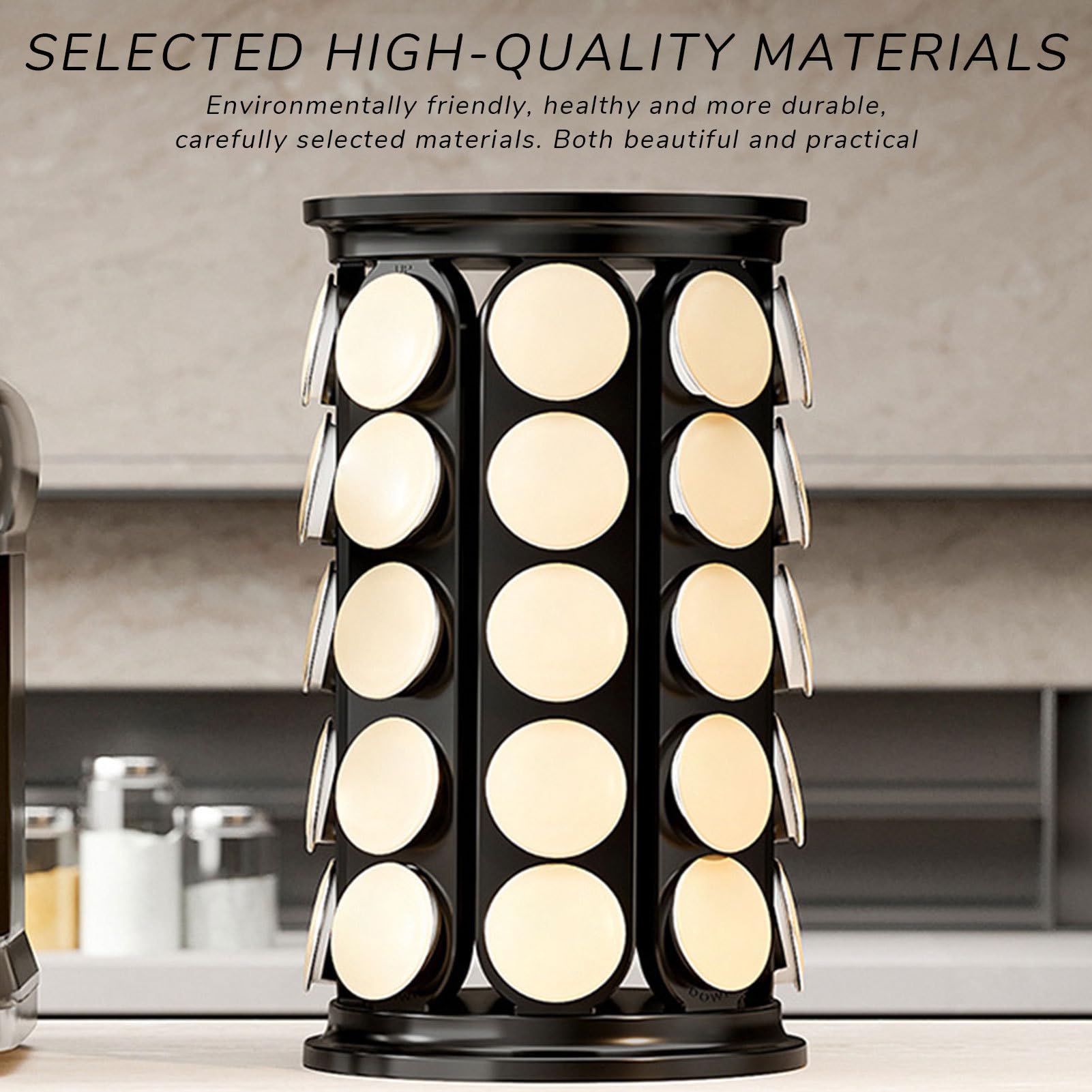 Soporte Para Cápsulas De Café Organizador Dispensador Giratorio | Portacápsulas Giratorio Encimera De Cocina, Encimeras, Hogar, Apartamento, Restaurante, Bajo Armarios, Interior, Doméstico