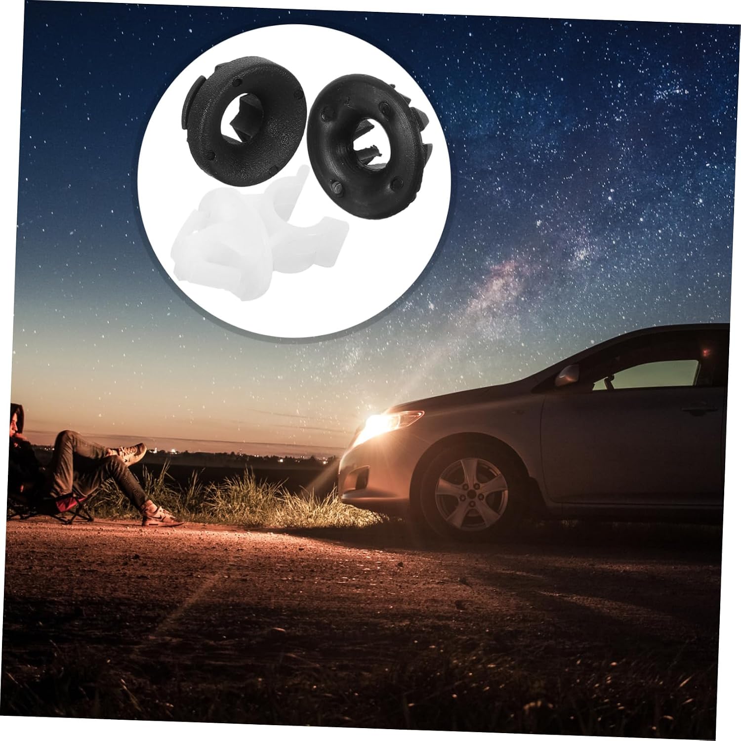 10Sets Engine Hood Support Clip Replacement for Durable Prop Rod Holder Secure Installation Smooth Finish Car Hood Support Rods