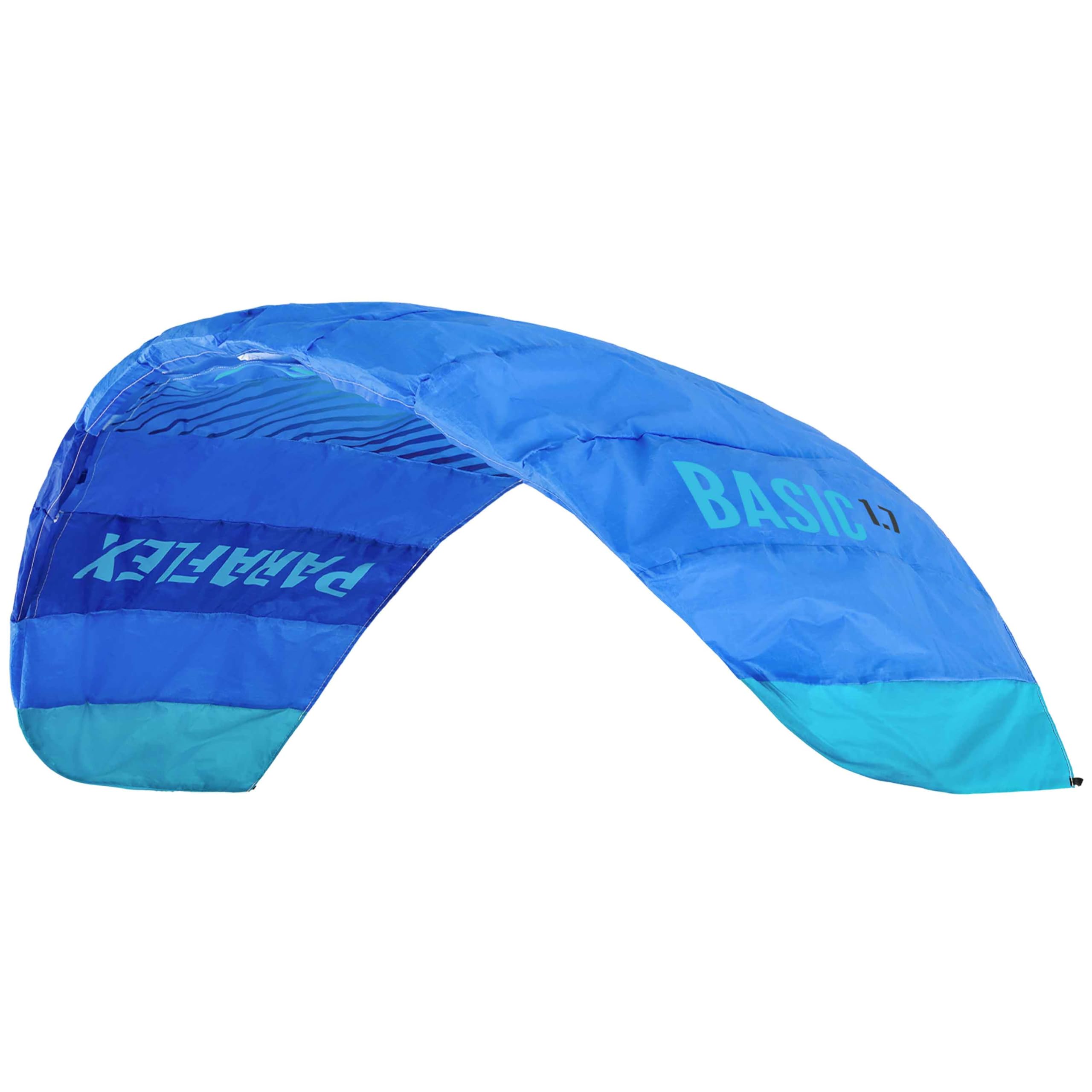 Wolkenstürmer® Paraflex Basic 2-liniowa mata do kierowania 1.7 (niebieska) – latawiec ze szlufkami do latania – latawiec z dwoma liniami – latawiec od 8 lat