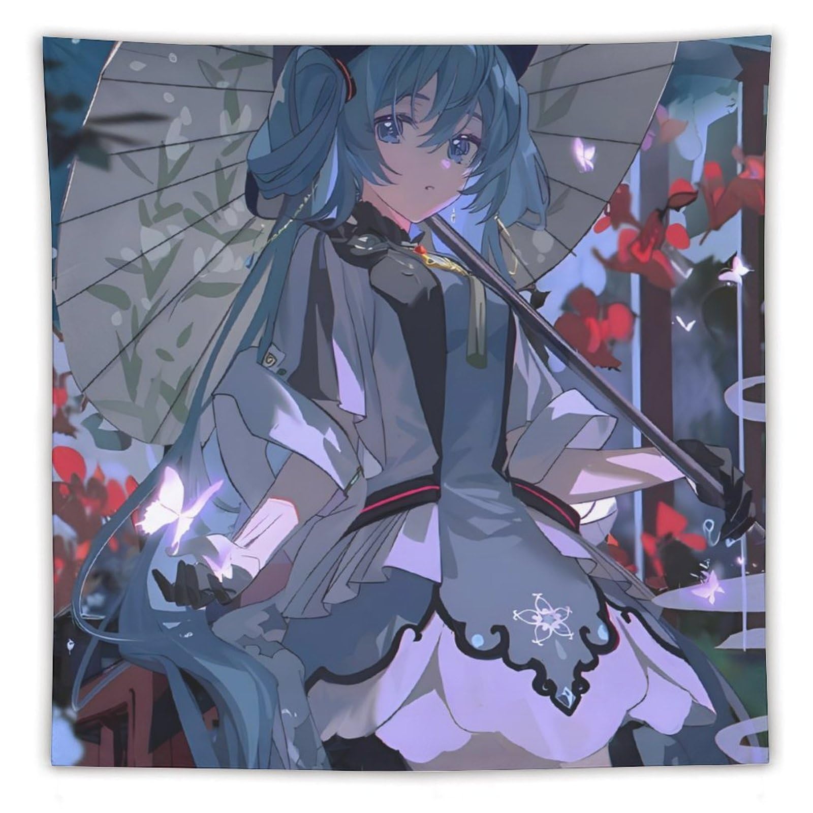 Amazon.co.jp: タペストリー 初音ミク 背景布 大判 布ポスター 壁掛け 