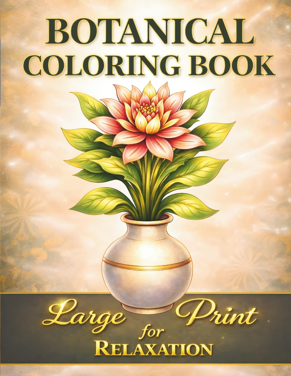 BOTANICAL COLORING BOOK: Bold Artistic Pages for Stress Relief (Artful Patterns Coloring Book Series)