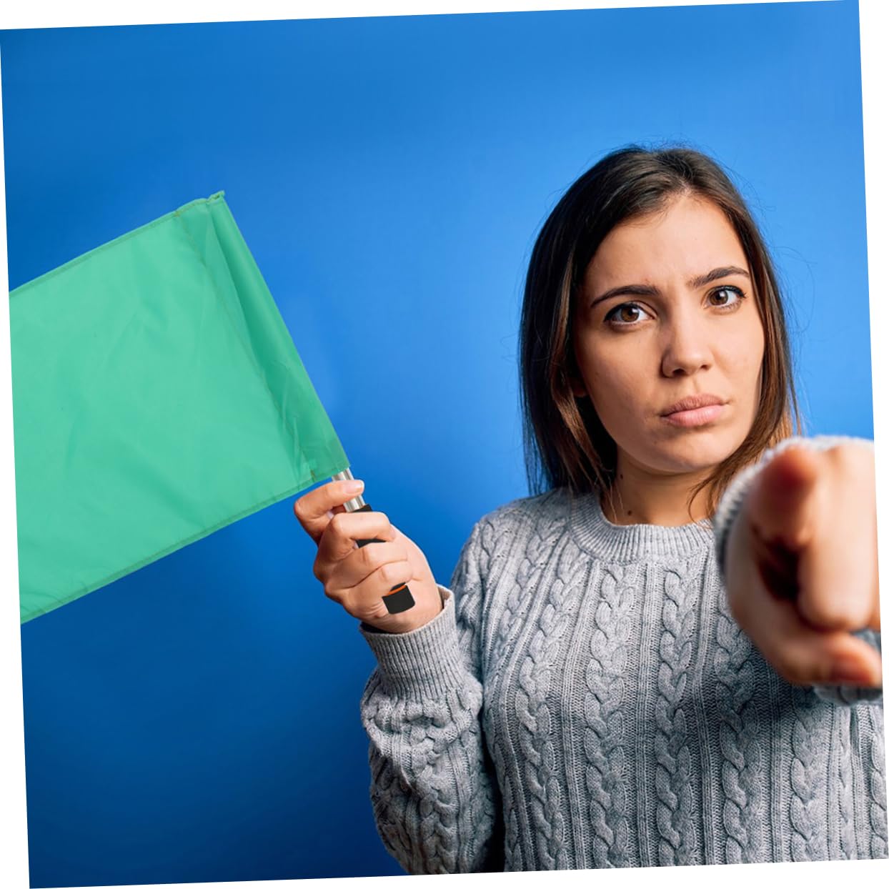 HANABASS 8Pcs Waving Flags for Racing Referee Use Lightweight Flags Portable and for Events and Competitions