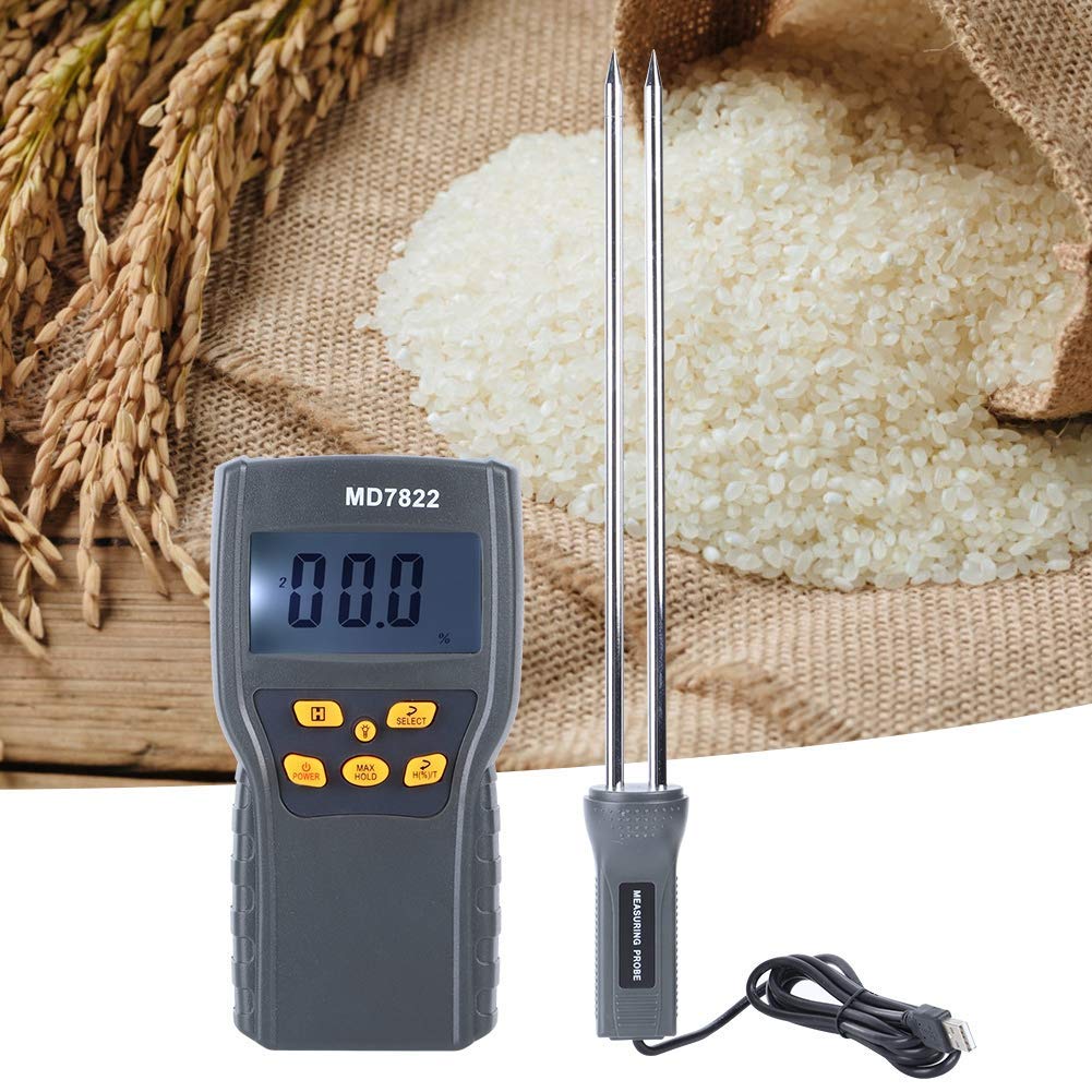PAXMAX MD7822 Digital Grain Moisture Meter Wheat Corn Rice Humidity Temperature Tester Pin-Type Digital Moisture Measurer (B097SZMKVK) Amazon Price History, Amazon Price Tracker