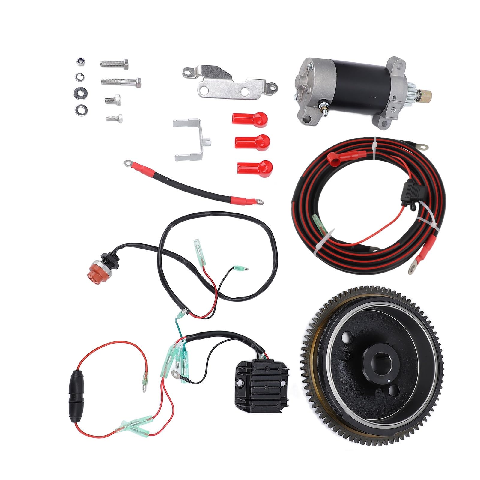Socobeta Kit di Avviamento Motore Fuoribordo Professionale Materiale Premium per Motore Fuoribordo a 4 Tempi Compatibilità Perfetta per gli Appassionati di