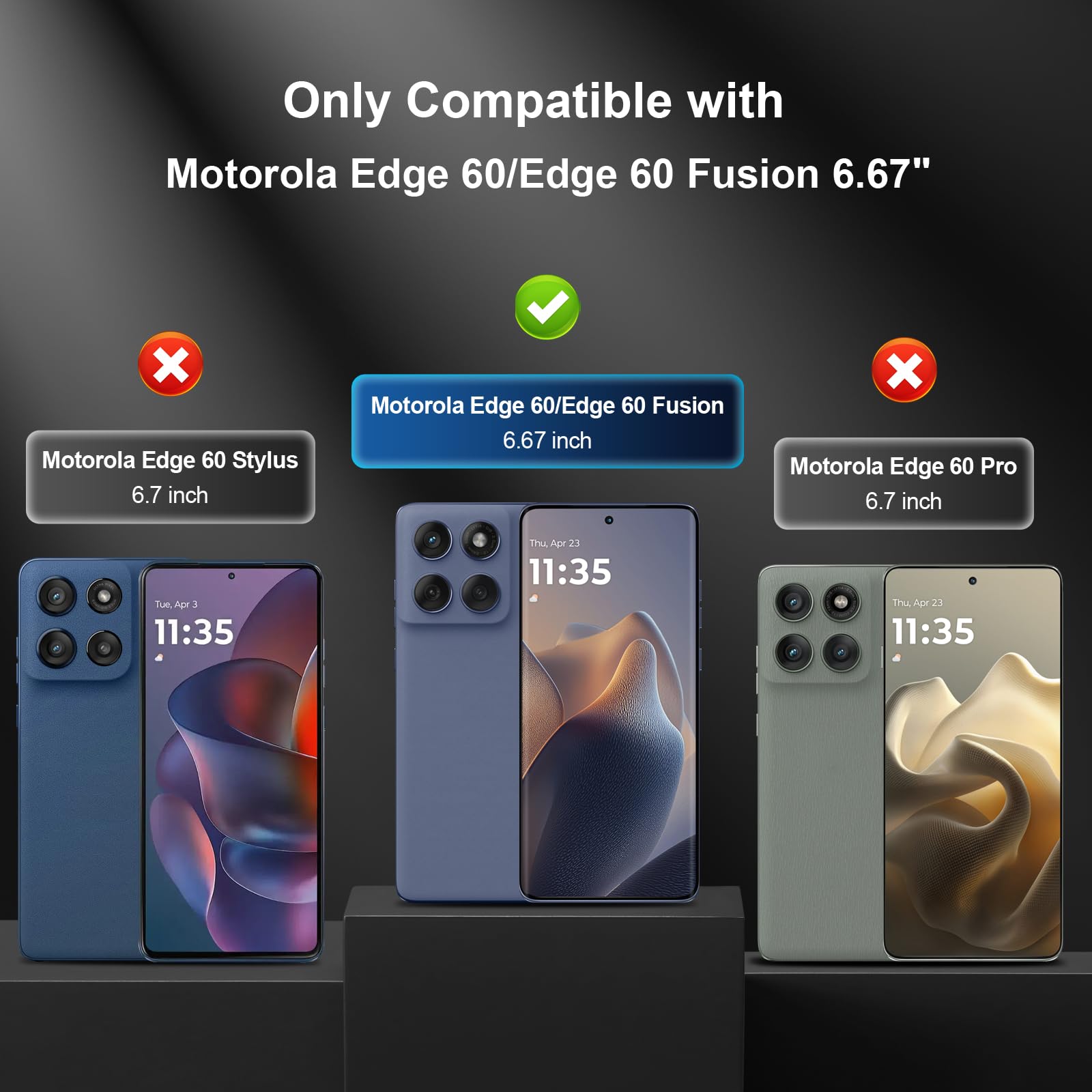 GiiYoon 3 szt. Ochraniacz ekranu do Motorola Edge 60 Fusion / Edge 60 [Bez szkła], Elastyczna folia hydrożelowa TPU, pełne pokrycie 3D, łatwa instalacja, bez pęcherzyków powietrza