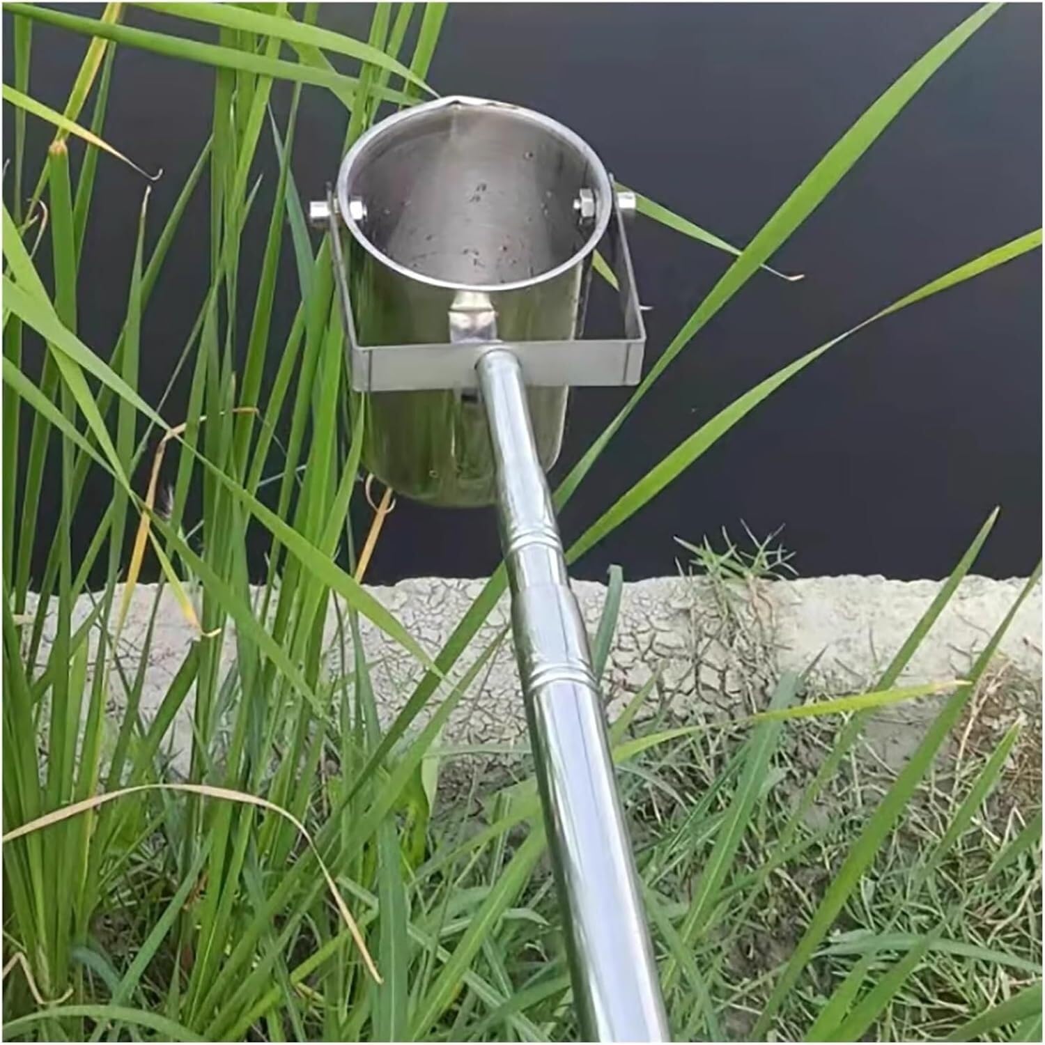 Kit d'échantillonnage d'eau télescopique en acier inoxydable avec graduation de 1,1 à 3 m