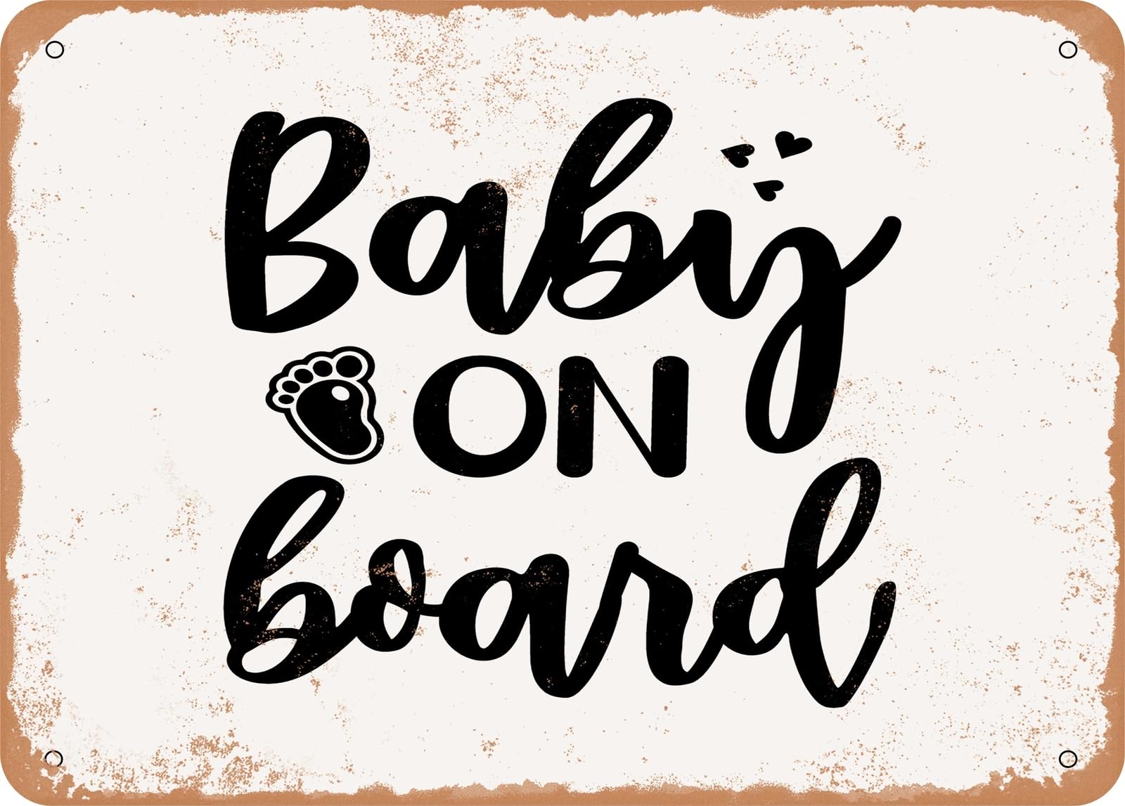Metal Sign - Baby On Board - Vintage Look Sign home decor
