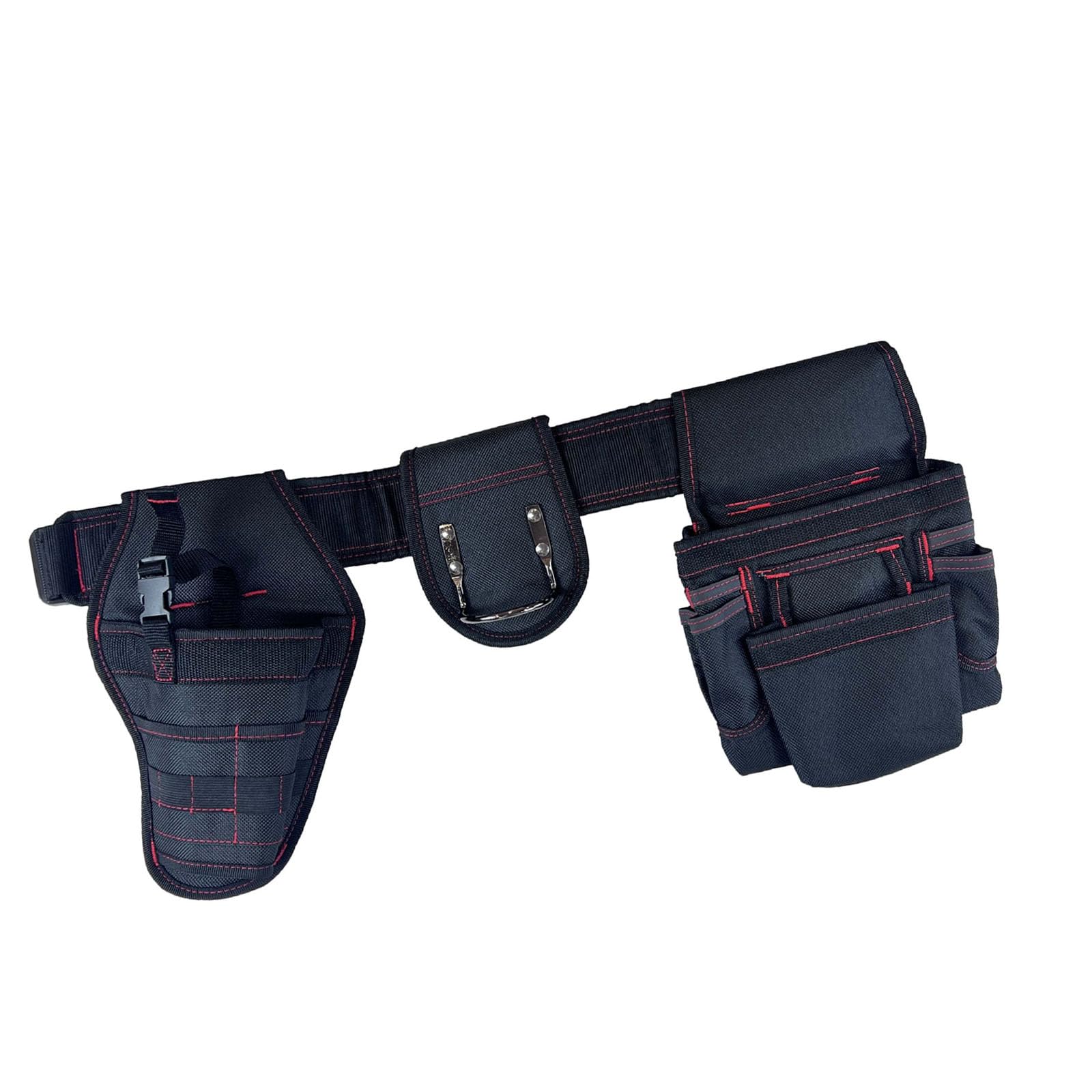 Rgybao Black Multipocket Tool Organiser Belt For Garden Jobs Comfortable 600D Fabric Hobbyist Tool Waist Bag
