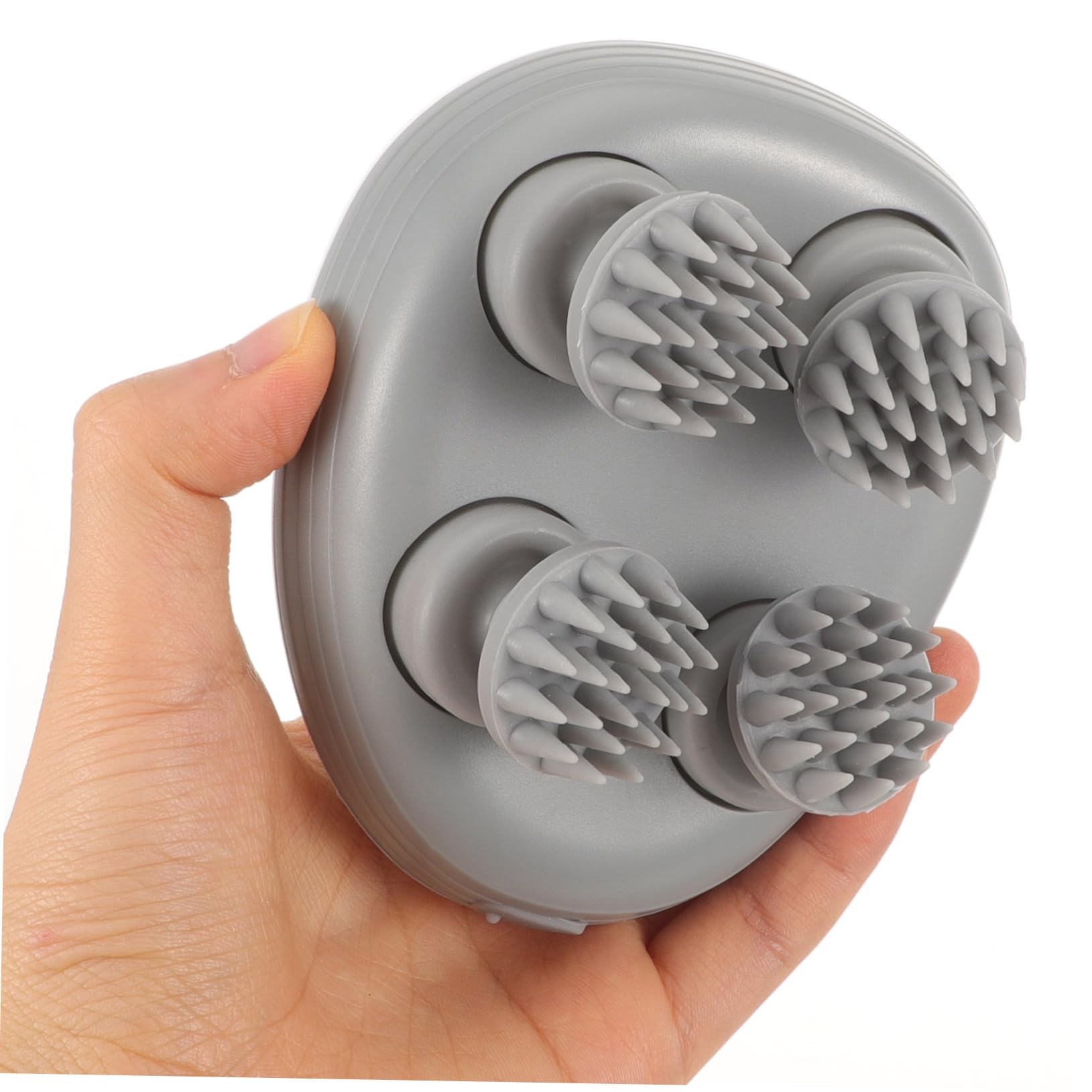 BESTYASH 2 Juegos Masajeador Cabeza Eléctrico Ergonómico Multifuncional con Masaje de Amasar y Diseño Seguro para Cabelludo para Aliviar Estrés y Uso Manos Piernas y Mascotas