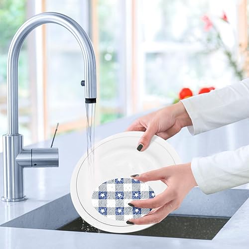 Miniatura 6 de 3 Pack Kitchen Sponges, Gingham-Pattern-Pastel-vichys Non-Scratch Scrubber for Dish & Sink Cleaning, Heavy Duty Scrub Kitchen Sponge