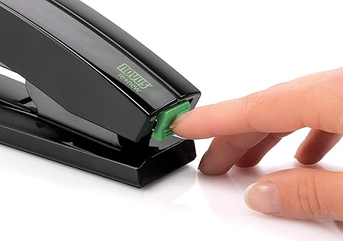 Miniatura 4 de B4fc re+Nueva engrapadora plana para clínch, capacidad para 50 hojas, hecha de 80% plástico reciclado, ingeniería alemana, grapa, pasador, tachuela,