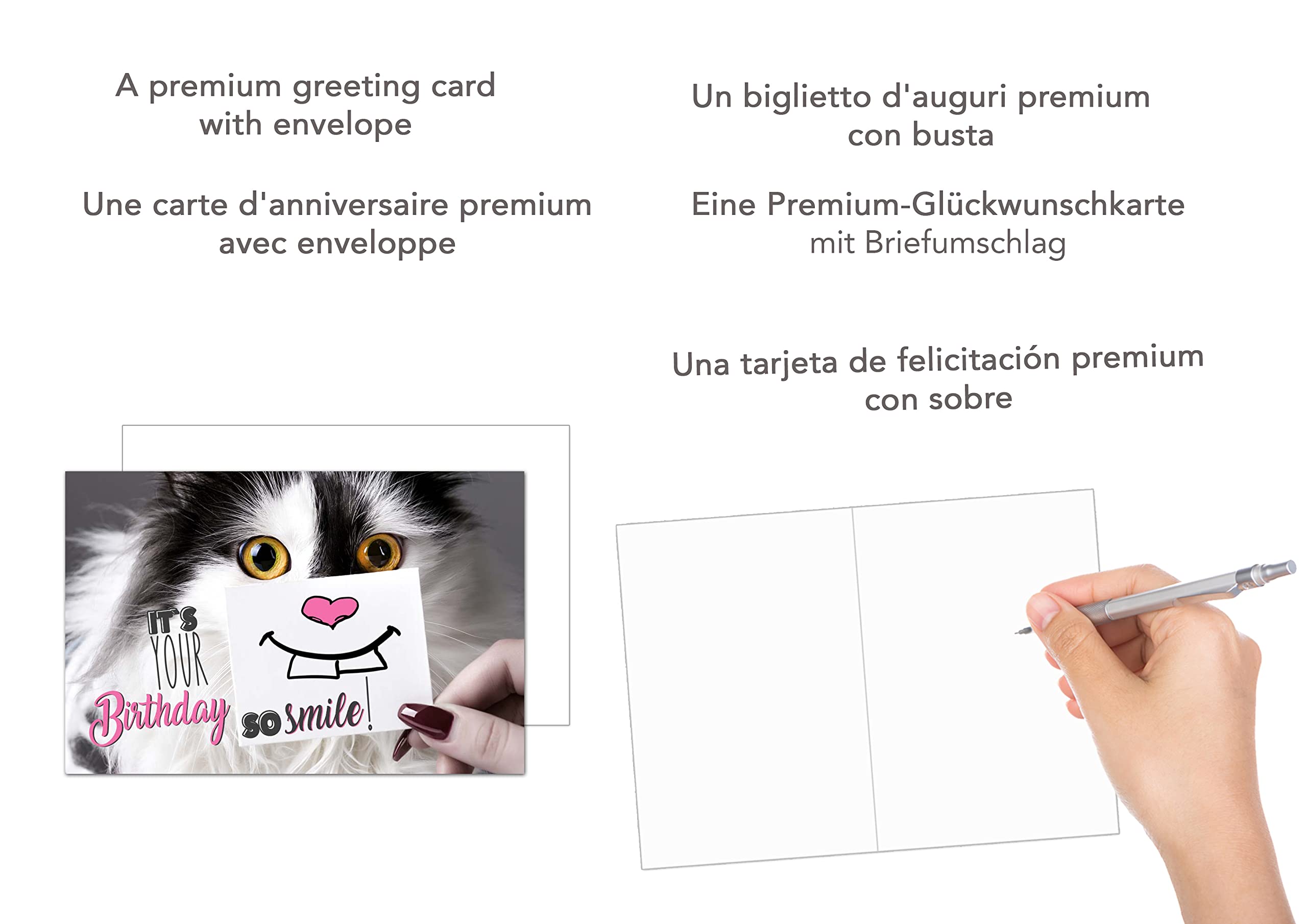 UK Greetings Carte D'anniversaire Amusante En Forme De Chat