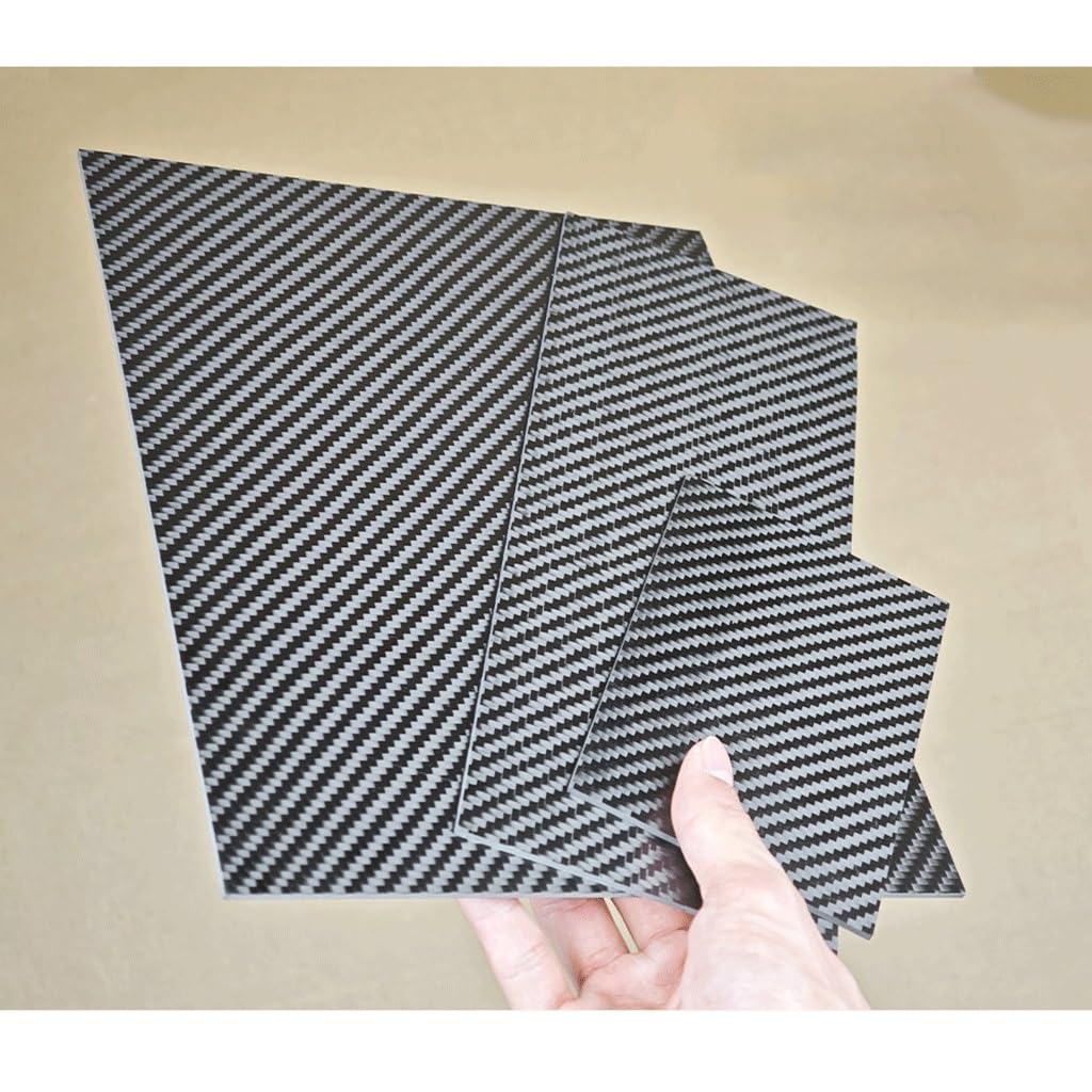 1 hoja de fibra de carbono mate de sarga 3K de 2 mm for equipos médicos, proyectos de bricolaje y aplicaciones mecánicas(2.0x200x250mm)