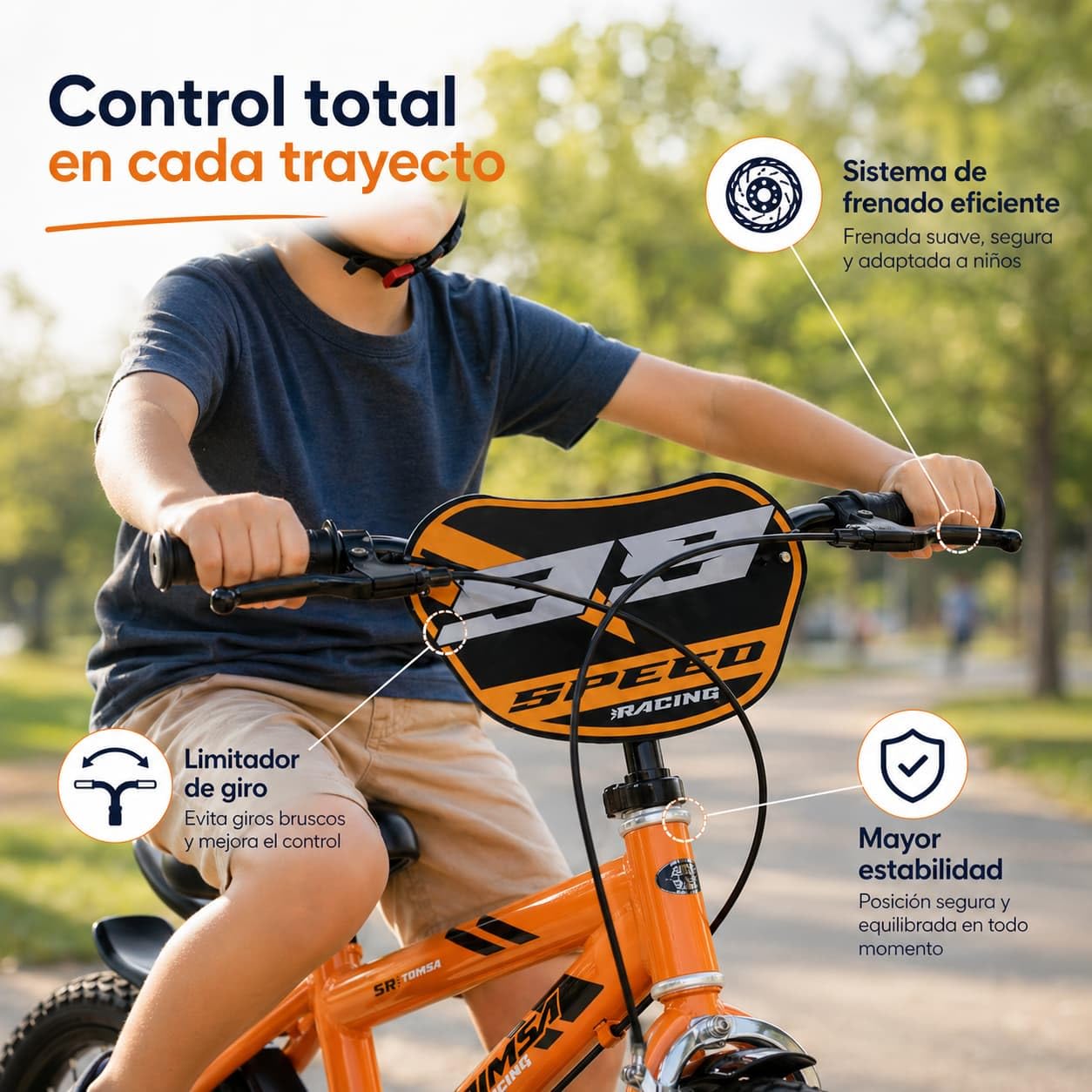 TOIMSA Bicicleta 16" Speed Racing