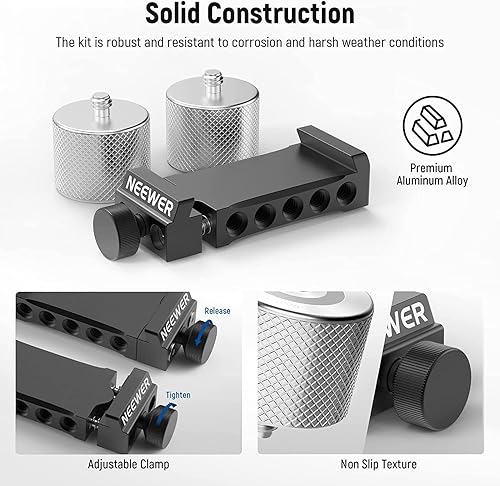 Miniatura 6 de NEEWER Kit de contrapesos y abrazaderas de cardán, compatible con DJI Ronin RS4 Pro RS4 RS3 Pro RS3 RS2 RSC2 ZHIYUN Crane 2S 3S Weebill S Moza Air 2