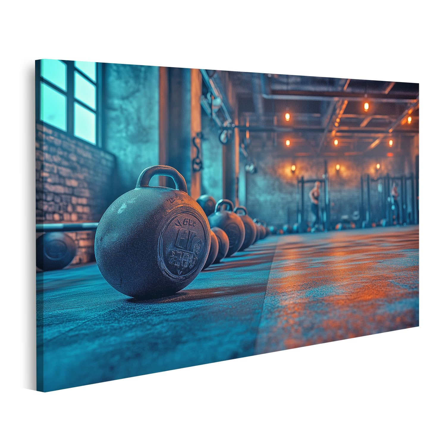 islandburner Prime Image sur toile Gym Fitness Studio scène dynamique dans un studio CrossFit Photos murales Poster