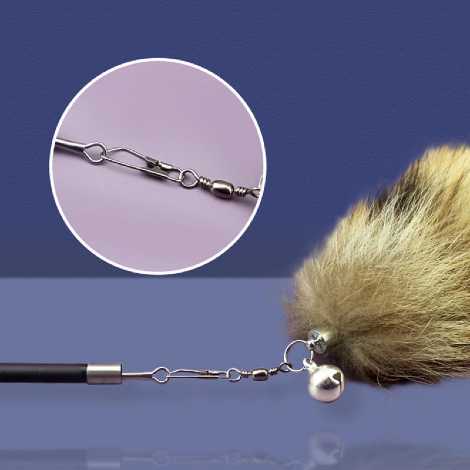 Juguetes para Gatos, Juguetes for Gatos, Varita de Juguete con Plumas for, Campana retráctil for Mascotas, Repuesto Receptor, Producto B(B)