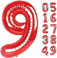 Vista 347 de Globos con números con estampado de vaca, globos de 40 pulgadas del número 0-9 (cero-nueve), globo de vaca para suministros de fiesta de cumpleaños