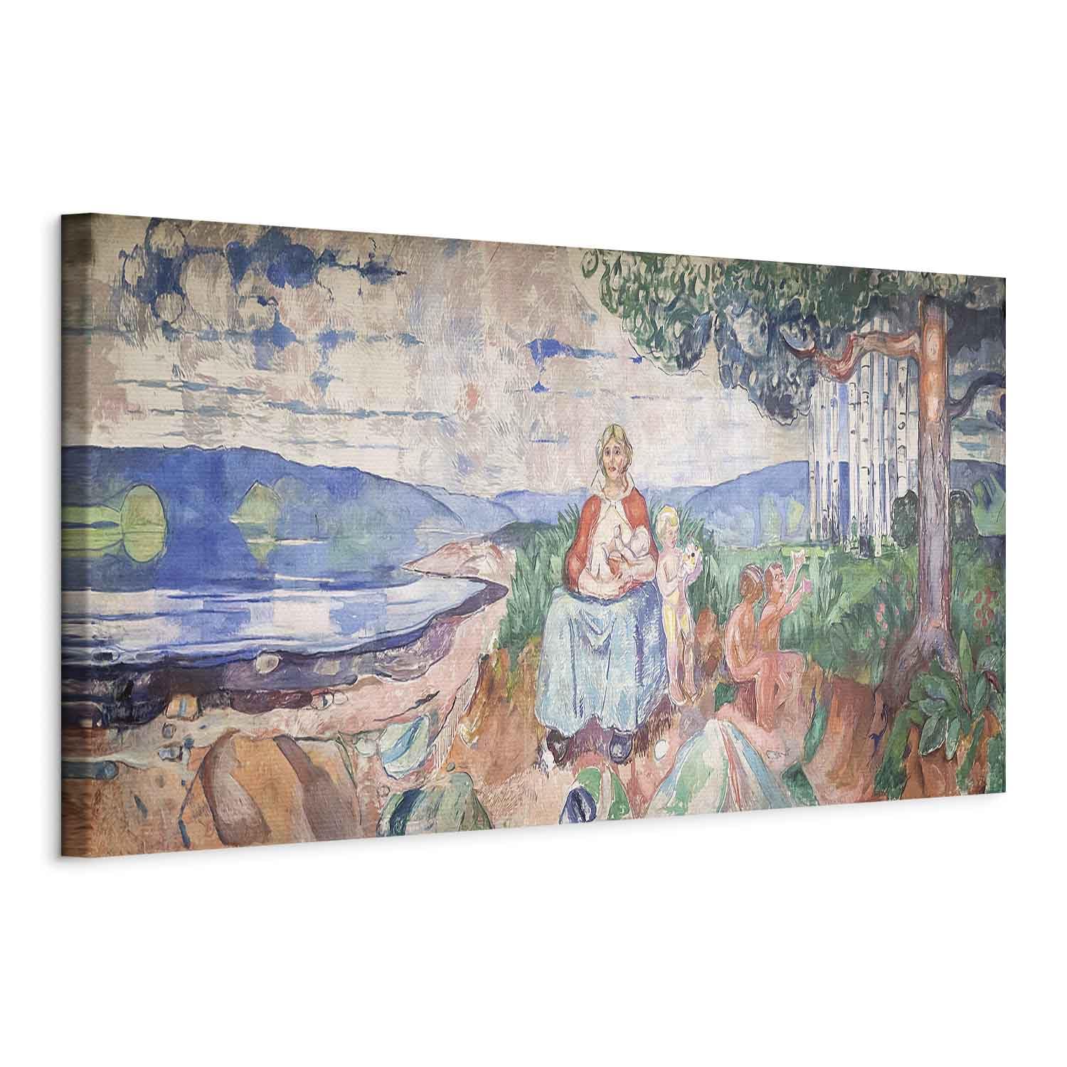 murando - Quadro Fonoassorbente AI Edvard Munch Alma Mater 60x20 cm 1 Pezzo - Canvas - Quadri Acustici Grandi - Pannelli Fonoassorbenti Decorativi - Decorazione da Parete Soggiorno l-G-10550-b-a