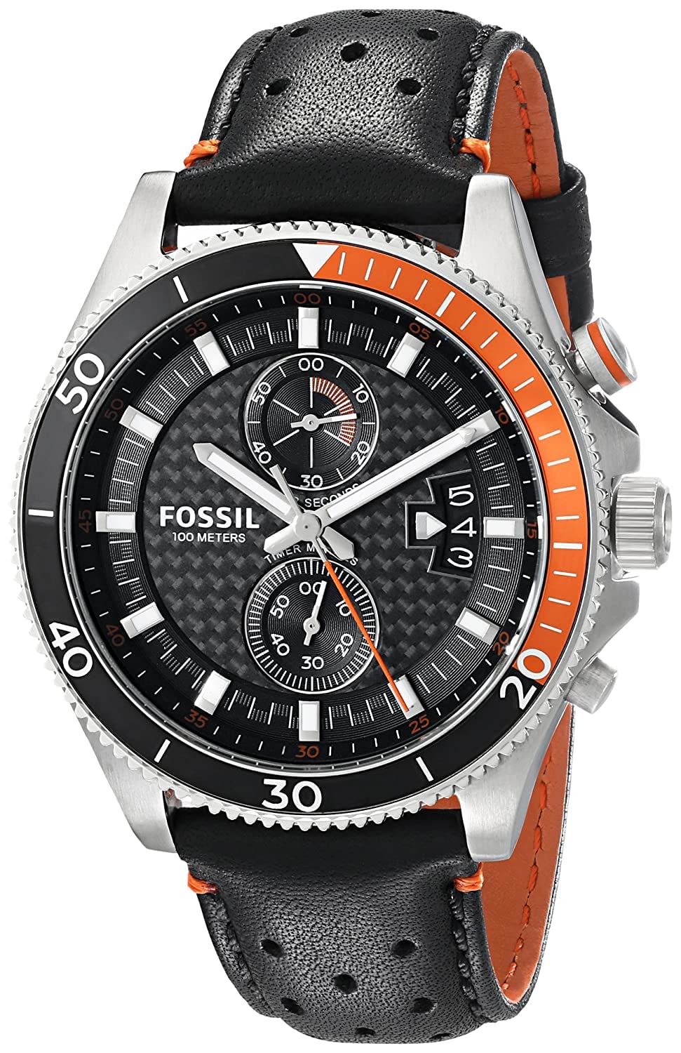 FossilWakefield Chronograph Black Dial Black Leather Mens Watch CH2953 (B0BRQW7T5R) Amazon Price History, Amazon Price Tracker