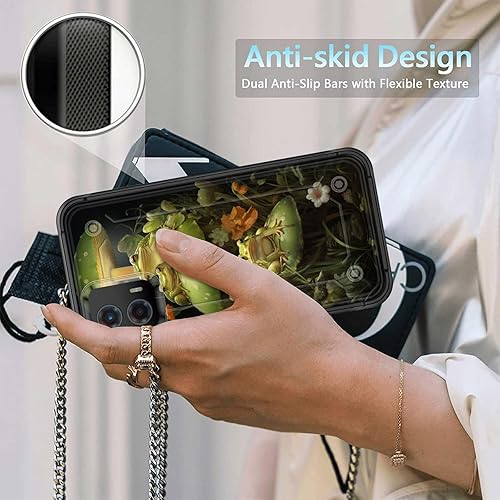 Miniatura 5 de Funda para Moto G 5G 2023, resistente de doble capa de policarbonato duro y silicona suave, resistente a prueba de golpes, funda protectora para